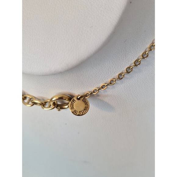 Celine Rare Vintage Triomphe Gold Charm Necklace - Picture 3 of 4